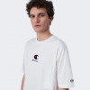 Champion Біла чоловіча футболка  crewneck t-shirt cha219847-WHT - зображення 3
