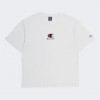 Champion Біла чоловіча футболка  crewneck t-shirt cha219847-WHT - зображення 4