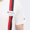 Champion Біла чоловіча футболка  crewneck t-shirt cha219736-WHT - зображення 4