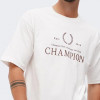 Champion Біла чоловіча футболка  Crewneck T-Shirt cha219299-BDB - зображення 4