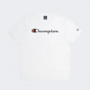 Champion Біла чоловіча футболка  Crewneck T-Shirt cha219206-WHT - зображення 4