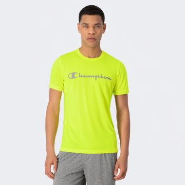 Champion Жовта чоловіча футболка  crewneck t-shirt cha218931-SYFF - зображення 1