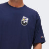 Champion Темно-синя чоловіча футболка  Crewneck T-Shirt cha219299-NAVA - зображення 4