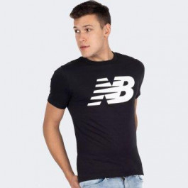 New Balance Чорна чоловіча футболка  NB Classic nblMT03919BK