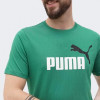 PUMA Зелена чоловіча футболка  ESS+ 2 Col Logo Tee 586759/86 - зображення 4