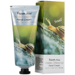 FarmStay Крем для рук  Visible Difference Hand Cream Snail с муцином улитки 100 г (8809636280440)