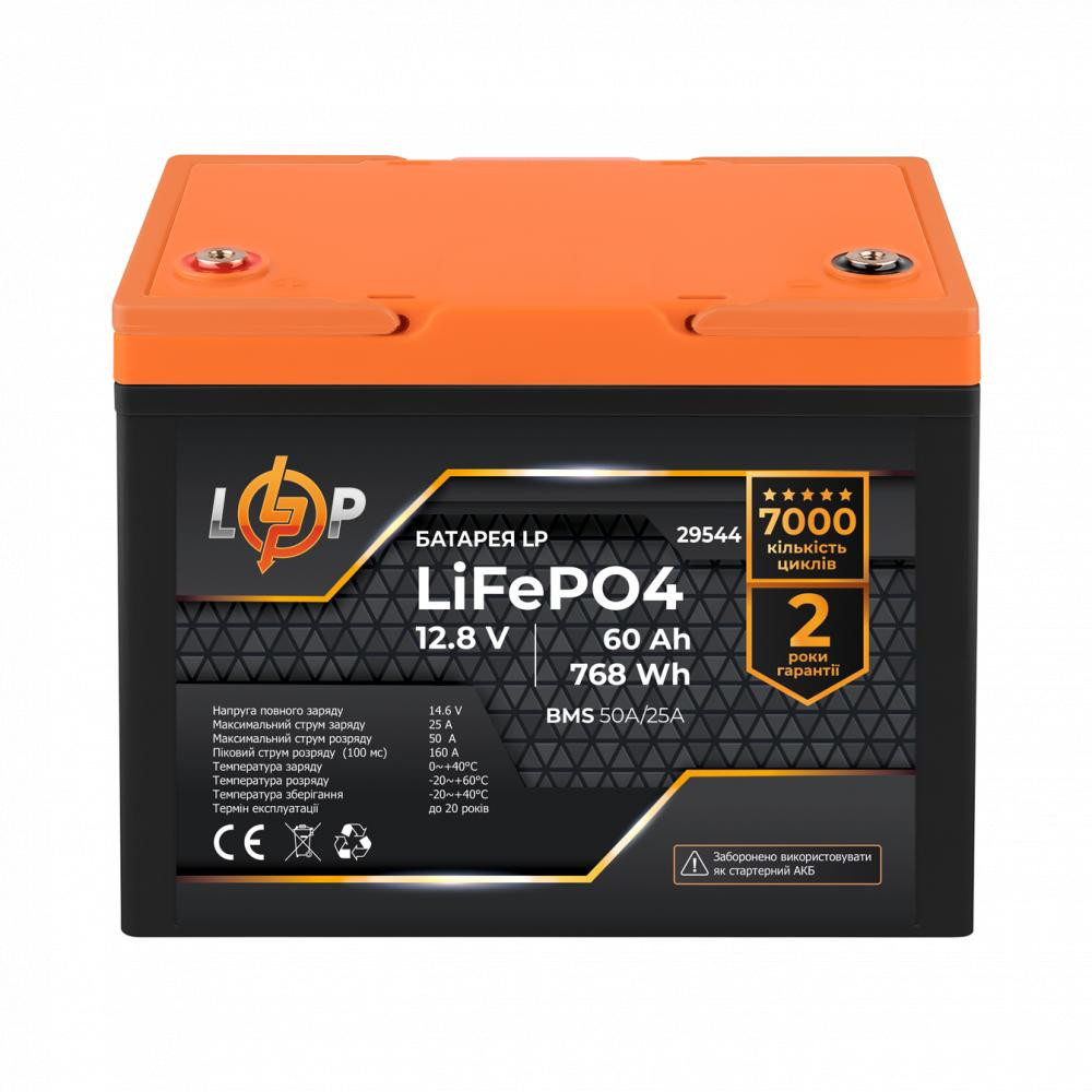 LogicPower LiFePO4 12,8V  60Ah (29544) - зображення 1