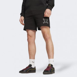 PUMA Чорні чоловічі шорти  X ONE PIECE Shorts 7" TR 624669/01