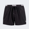 PUMA Чорні чоловічі шорти  SWIM MEN LOGO SHORT LENGTH SWIM SHORTS 1P 907659/03 - зображення 5