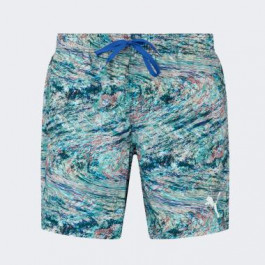 PUMA Різнокольорові чоловічі шорти  SWIM MEN PRINTED MID SHORTS 1P 938056/01