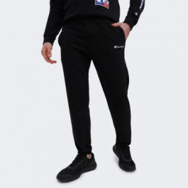 Champion Чорні чоловічі спортивнi штани  elastic cuff pants cha219895-NBK