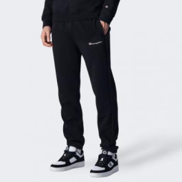 Champion Чорні чоловічі спортивнi штани  elastic cuff pants cha219420-NBK