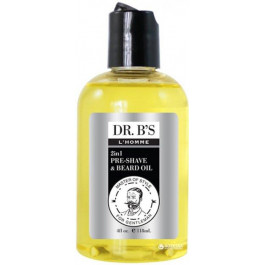 Dr. B’s L’Homme Масло для бритья и бороды  Man Care Pre-Shave Oil 118 мл (755439352885)