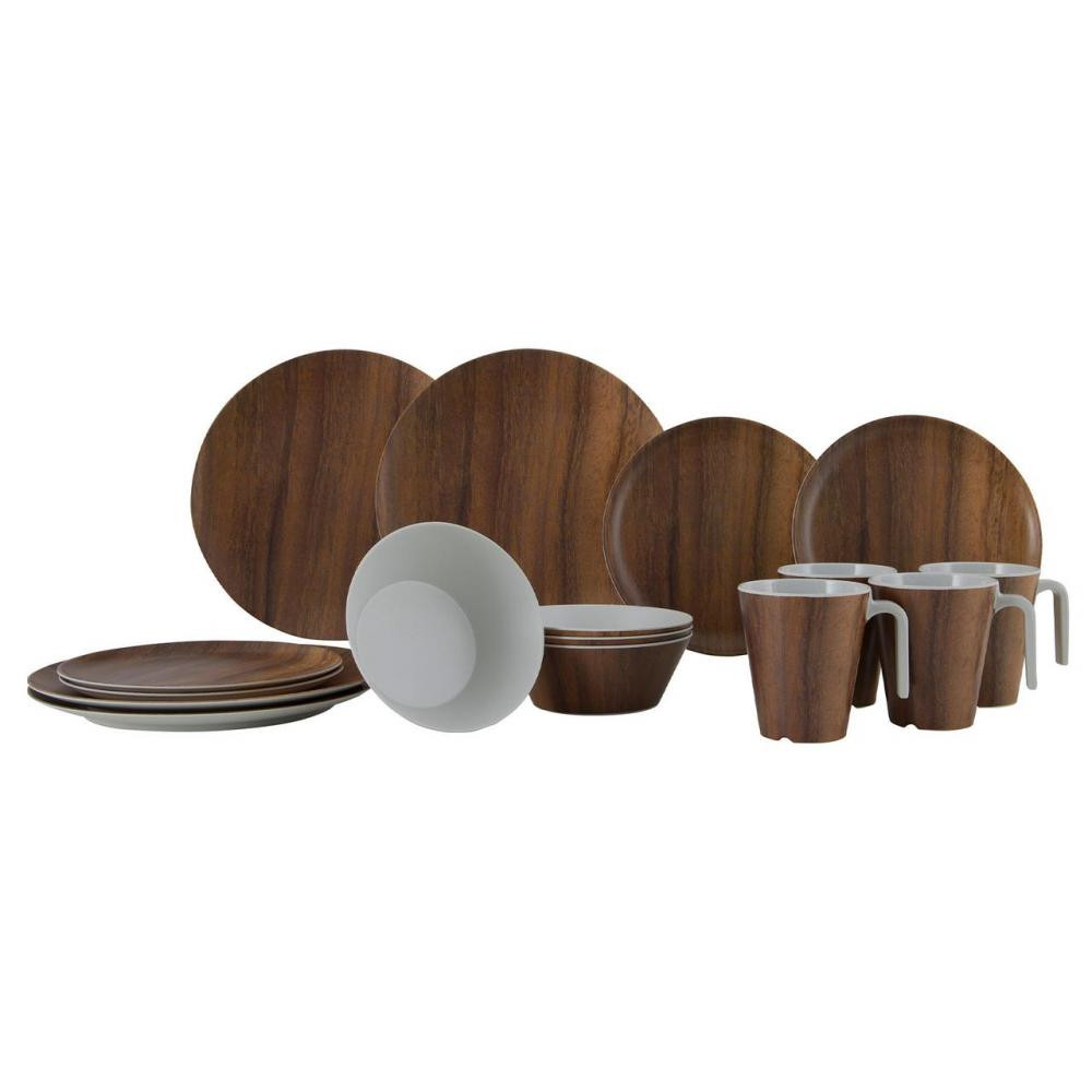 Gimex Tableware Nature 16 Pieces 4 Person Wood (6913100) - зображення 1