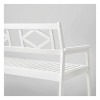 IKEA BONDHOLMEN Лава зі спинкою вулична, білий/бежевий (505.581.66) - зображення 3