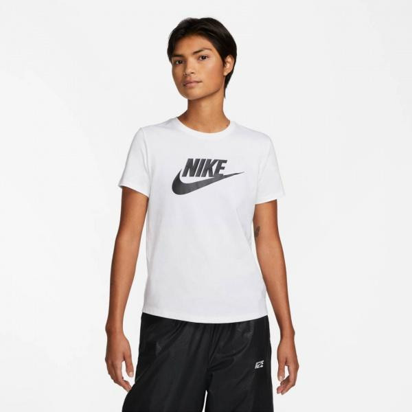 Nike Біла жіноча футболка  W NSW CLUB SS TEE ICN FTRA DX7906-100 - зображення 1