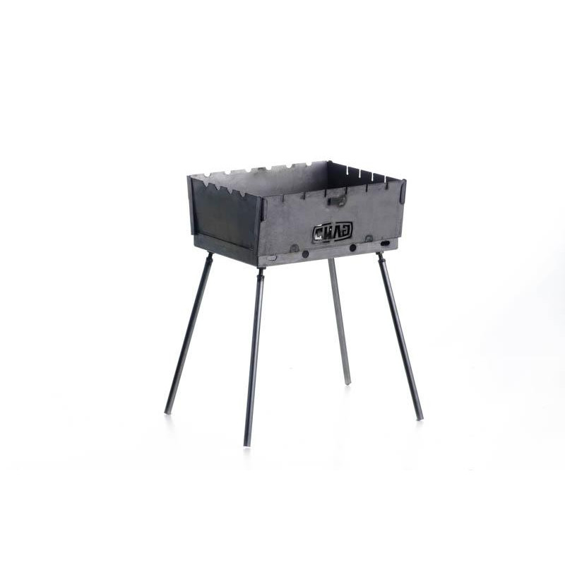 Сила Мангал раскладной /кейс/ холоднокатанный 1,5мм на 6 шампуров (960114) - зображення 1