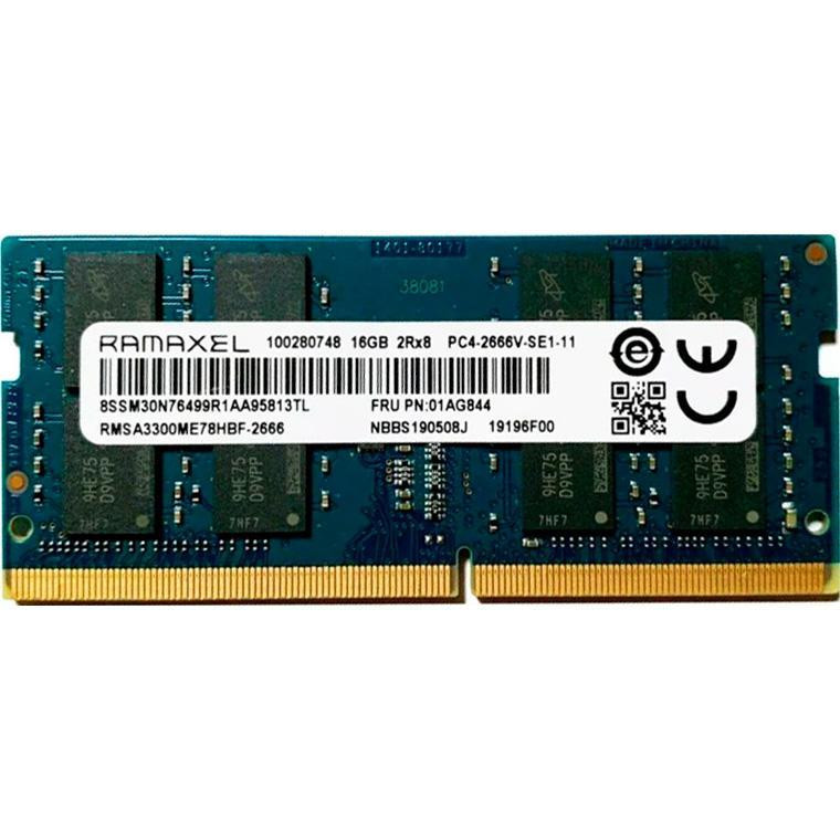 Ramaxel 16 GB SO-DIMM DDR4 2666 MHz (RMSA3300ME78HBF-2666) - зображення 1