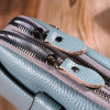 Vintage Сумка-клатч жіноча шкіряна сіро-блакитна  22087 - зображення 9