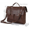 Vintage Повседневный мужской портфель коричневого цвета  (14208) - зображення 2