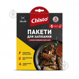 Chisto Пакет для запікання  з термокліпсами 5 шт.+5 рецептів з кліпсами (4823098410881)