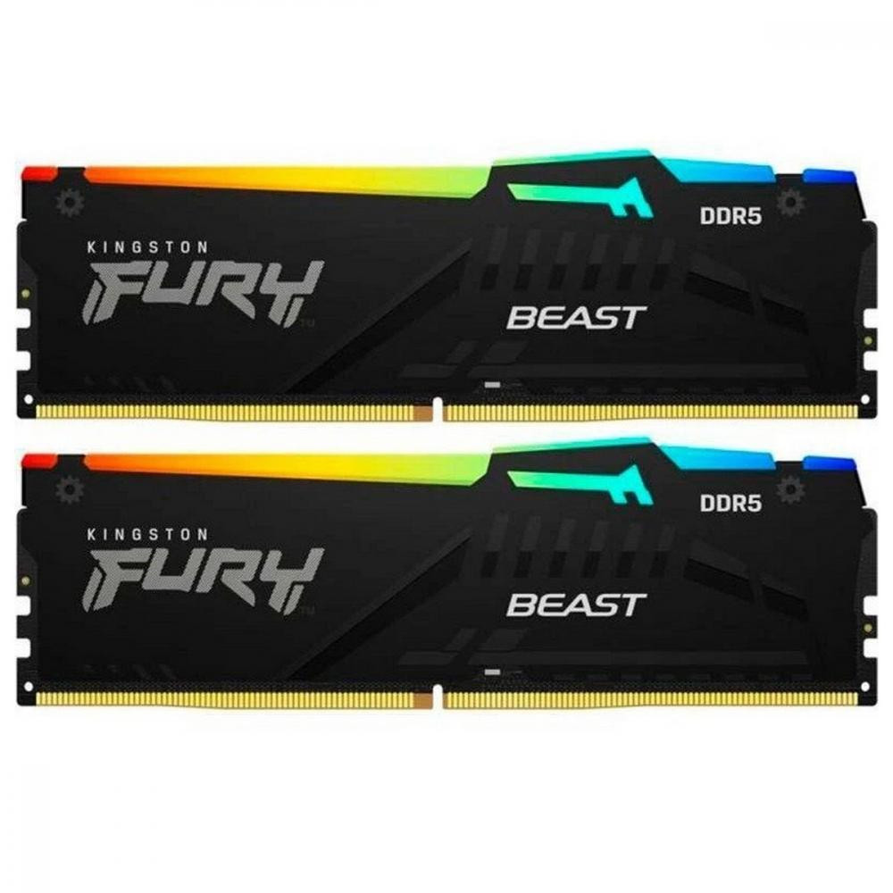 Kingston FURY 16 GB (2x8GB) DDR5 5200 MHz Beast RGB EXPO (KF552C36BBEAK2-16) - зображення 1