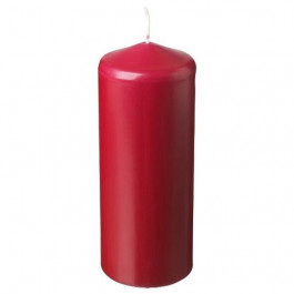 IKEA FENOMEN Блочна свічка без запаху, червона, 19 см (705.518.90)