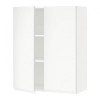 IKEA METOD 194.613.79 навісна шафа з полицями/2 двер, білий/Voxtorp матовий білий - зображення 1