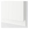 IKEA METOD 194.613.79 навісна шафа з полицями/2 двер, білий/Voxtorp матовий білий - зображення 2