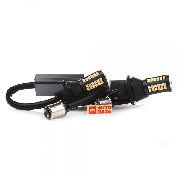 Car-Prolight P21/5W 1157 2835-64SMD Can-Bus White/Yellow - зображення 1