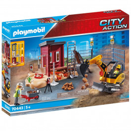 Playmobil City action Міні-екскаватор із будівельною секцією (70443)