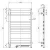 SANTAN Драбина Авангард 480x800 чорна, правобічна - зображення 6