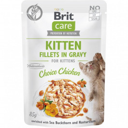 Brit Care Kitten Fillets in Gravy Choice Chicken 85 г (101047)