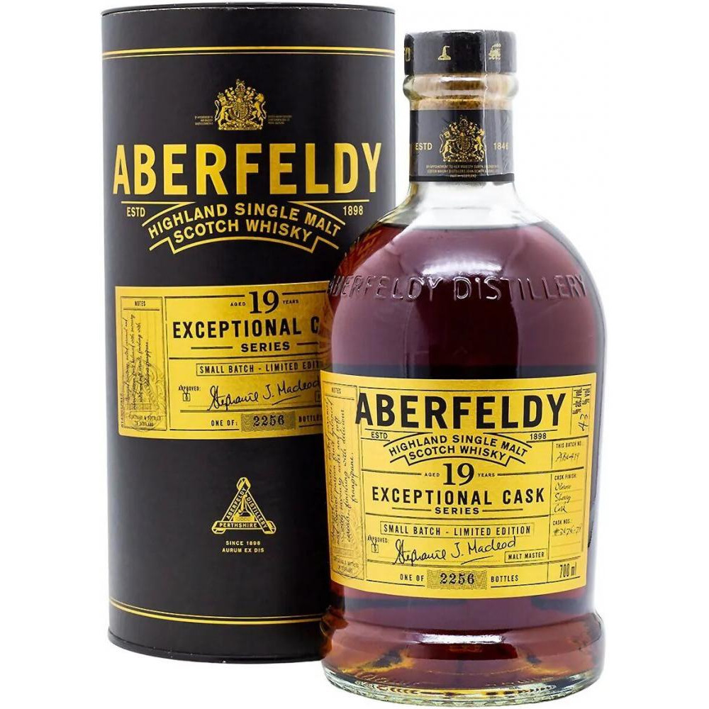 Aberfeldy Віскі  19 років витримки Sherry Cask у подарунковій упаковці 0.7 л 43% (7640171030265) - зображення 1