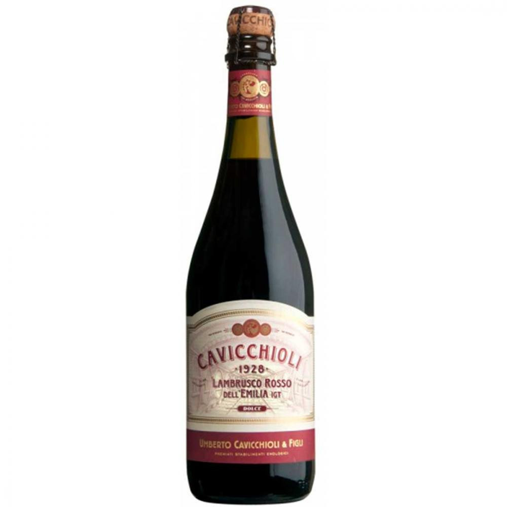 Cavicchioli Вино ігристе GIV  Lambrusco Emilia Rosso Dolce червоне напівсолодке, 750 мл (8001900527057) - зображення 1
