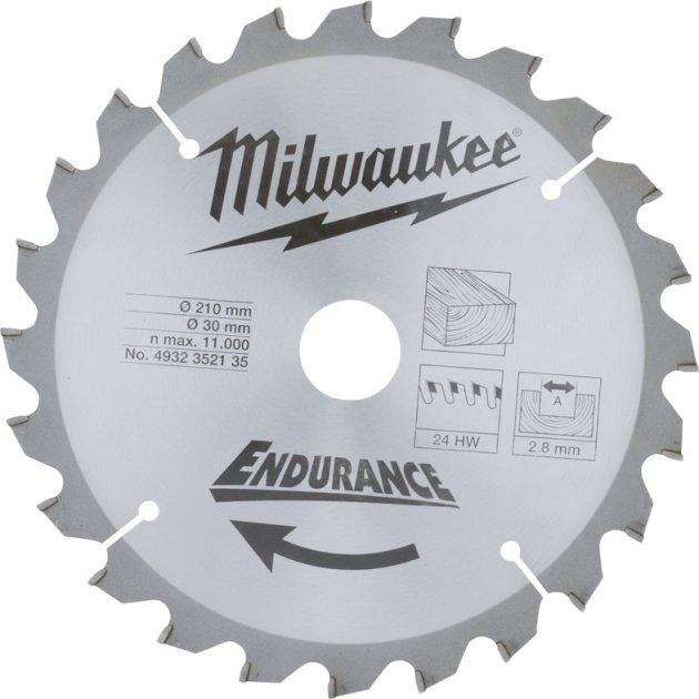 MILWAUKEE WCSB 210x30 мм, 24 зуб. (4932352135) - зображення 1