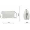 Grande Pelle Біла жіноча сумка-клатч із натуральної шкіри італійського виробництва  (59099) - зображення 3