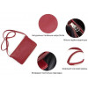 Grande Pelle Женский кожаный клатч красного цвета с плечевым ремешком  (13000) - зображення 4