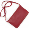 Grande Pelle Женский кожаный клатч красного цвета с плечевым ремешком  (13000) - зображення 6