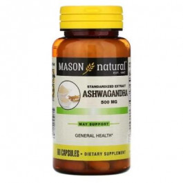 Mason Natural Ашвагандха (Ashwagandha) 500 мг 60 капсул