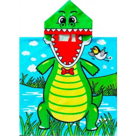 Koloco Дитячий банний рушник з капюшоном  Динозаврик 115х60 см (4820000004595)