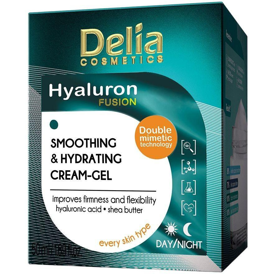 Delia Cosmetics Разглаживающий увлажняющий крем-гель  Hyaluron Fusion 50 мл (5901350474969) - зображення 1
