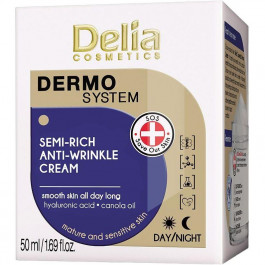 Delia Cosmetics Крем для лица  Dermo System Semi-Rich против морщин 50 мл (5901350470633)