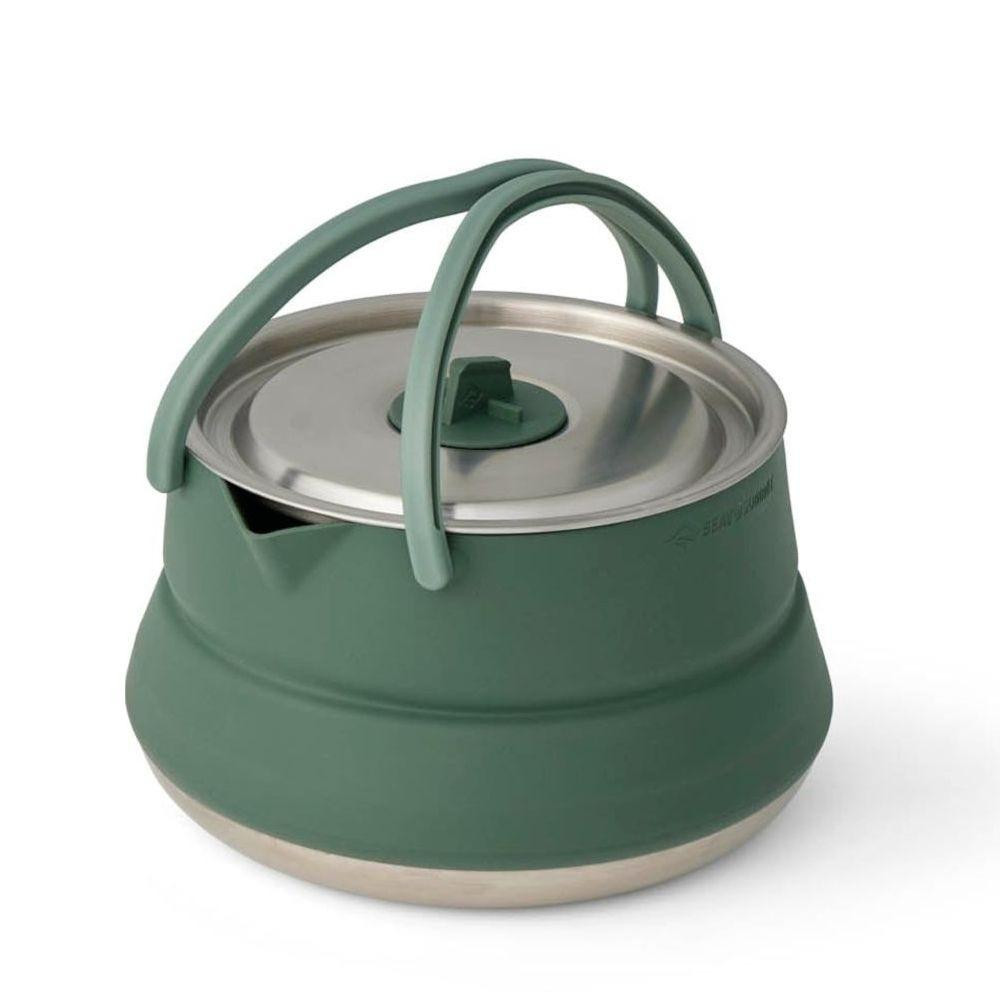 Sea to Summit Detour Stainless Steel Collapsible Kettle 1,6 L, Laurel Wreath Green (STS ACK026011-392001) - зображення 1