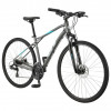 GT Bicycles Transeo Comp 28" 2023 / рама 42см gloss wet cement w/battleship gray&aqua - зображення 2