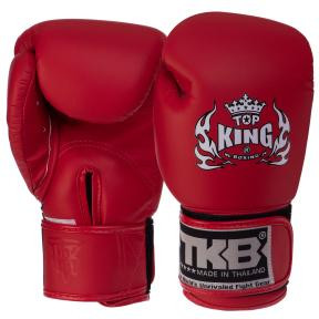 Top King Рукавички боксерські шкіряні дитячі TKBGKC / розмір L, червоний - зображення 1