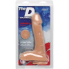 Doc Johnson 9 Inch Ultraskyn Super D Dildo in Vanilla, Телесный (SO1572) - зображення 3