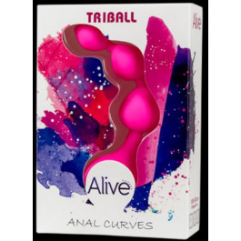 Alive Анальные шарики Alive Triball Pink (AD20051)