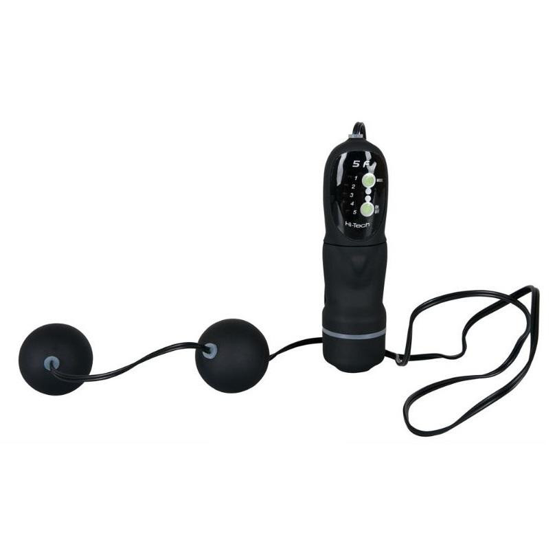 You2Toys Вагинальные шарики с вибрацией Vibrating Black Balls подарят неземное удовольствие (578541) - зображення 1