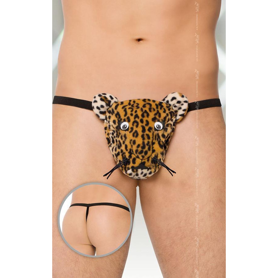 SoftLine SoftLine Чоловічі труси Thongs 4510, panther, S / L SL (5591451050) - зображення 1